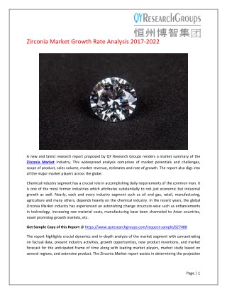 Global Zirconia Market Research Report 2017