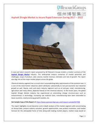 Global Asphalt Shingle Market Research Report 2017