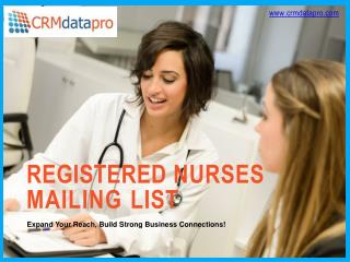 Registered Nurses Mailing List