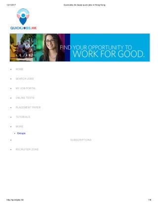 Apply quick jobs in Hong Kong