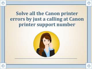 Canon Printer Support Phone Number