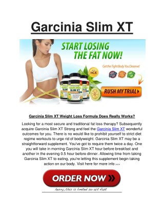 Garcinia Slim XT Reviews