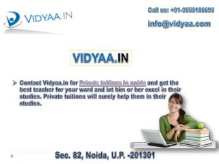 Home tuitions in Noida – Vidyaa.in