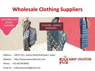 Wholesale Clothing Suppliers 