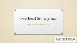 Overhead storage rack