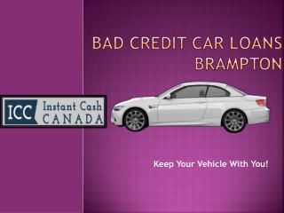 Get Bad Credit Car Loans Brampton