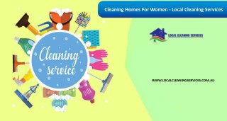 Cleaning Homes For Women - Local Cleaning Services