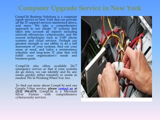 Computer Upgrade Service in New York