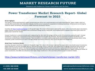 Power Transformer Market Research Report- Global Forecast to 2023