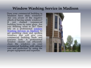 Window Washing Madison