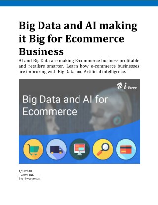 How Big Data and AI add value to your E-commerce business?
