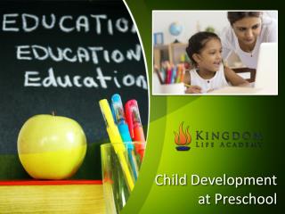 Child Development at Preschool