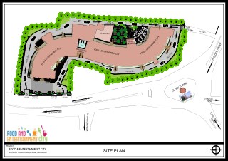 Food and Entertainment City in Dehradun Site Plan