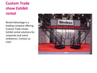 custom exhibit rental