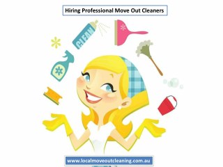 Hiring Professional Move Out Cleaners