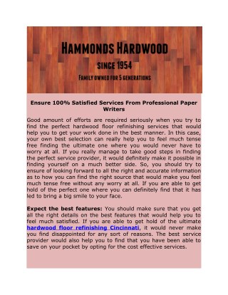 Hire our expert for Commercial Hardwood Flooring in Ohio