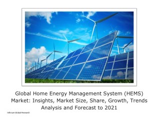 Global Home Energy Management System (HEMS) Market - IGR 2021