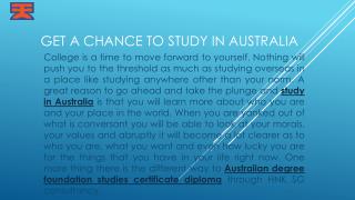 Get a Chance to Study in Australia