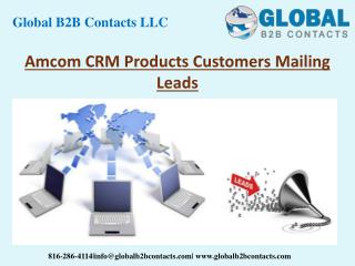 Amcom CRM Product Customers Mailing Leads