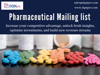 Pharmaceutical Mailing list | Pharmaceutical Email Database