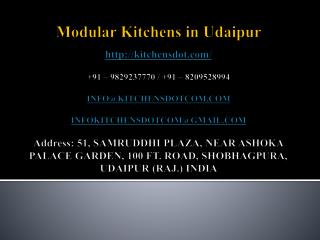 Modular Kitchens in Udaipur