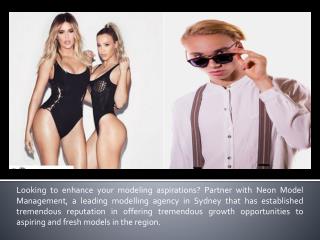 Neon Model Management is a Leading Modelling Agency