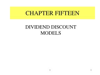 CHAPTER FIFTEEN