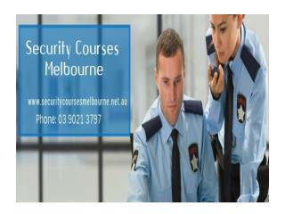 Security Courses Melbourne