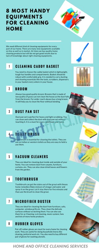 Most Handy Equipments For Cleaning Home