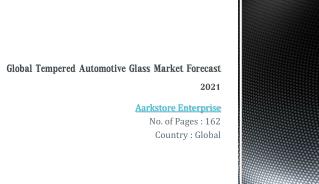 Global Tempered Automotive Glass Market Forecast 2021