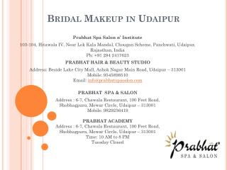 Bridal Makeup in Udaipur