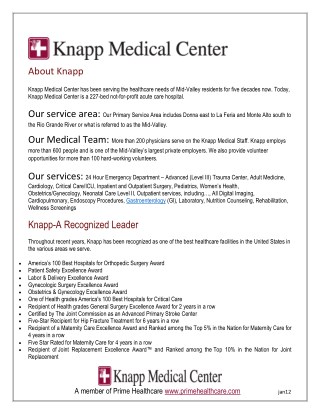 Knapp Medical Center - For Patients Weslaco, TX 78596