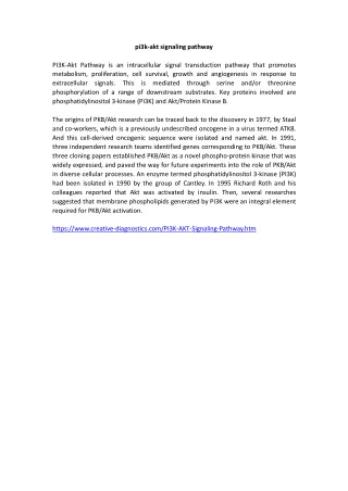 pi3k-akt signaling pathway