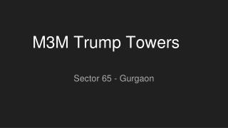 Trump Towers Gurgaon Sector 65