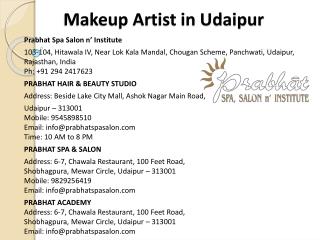 Makeup Artist in Udaipur