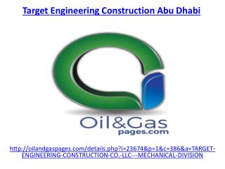 The best target engineering construction company in abu dhabi