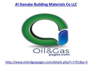 Get the best services of al danube building materials co llc in UAE