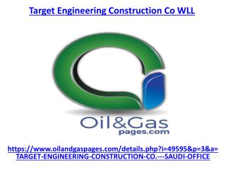 Get the best service of target engineering construction co wll in UAE