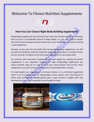 Bodybuilding Supplements UK- - Fitness Nutrition Supplements