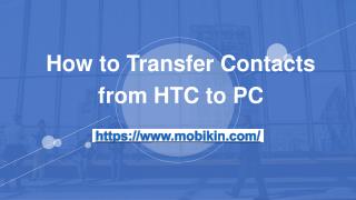 How to Transfer Contacts from HTC to PC