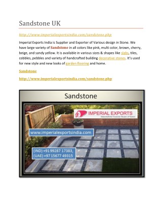 Sandstone UK