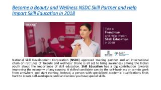 Beauty and Wellness NSDC Skill Partner & Impart Skill Education in 2018