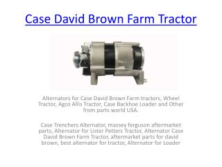 Case David Brown Farm Tractor