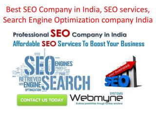 Best SEO Company in India, SEO services, Search Engine Optimization company India