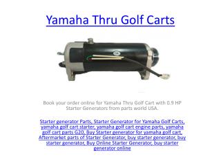Yamaha Thru Golf Carts