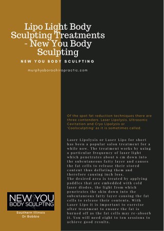 Lipo Light Body Sculpting Treatments - New You Body Sculpting