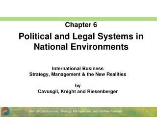 International Business Strategy, Management & the New Realities by Cavusgil, Knight and Riesenberger