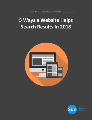 5 Ways a Website Helps Search Results In 2018