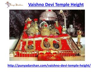 Information about vaishno devi temple height