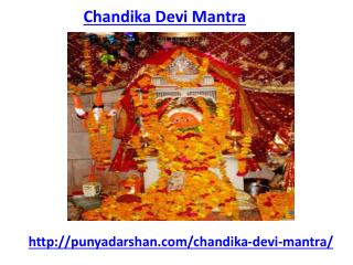 Get information chandika devi mantra